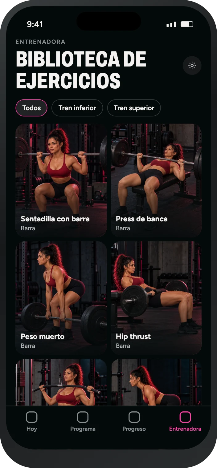 Cada ejercicio explicado