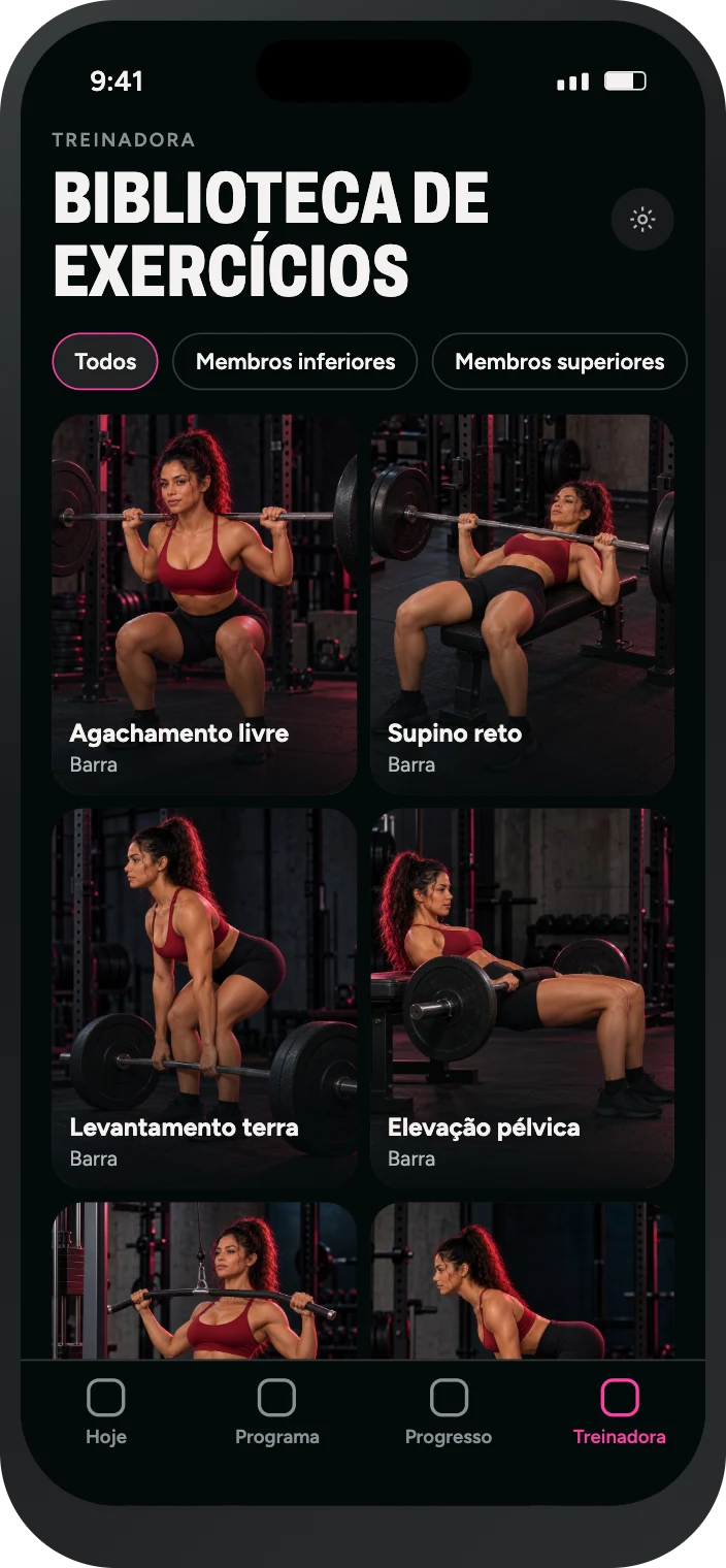 Cada exercício explicado