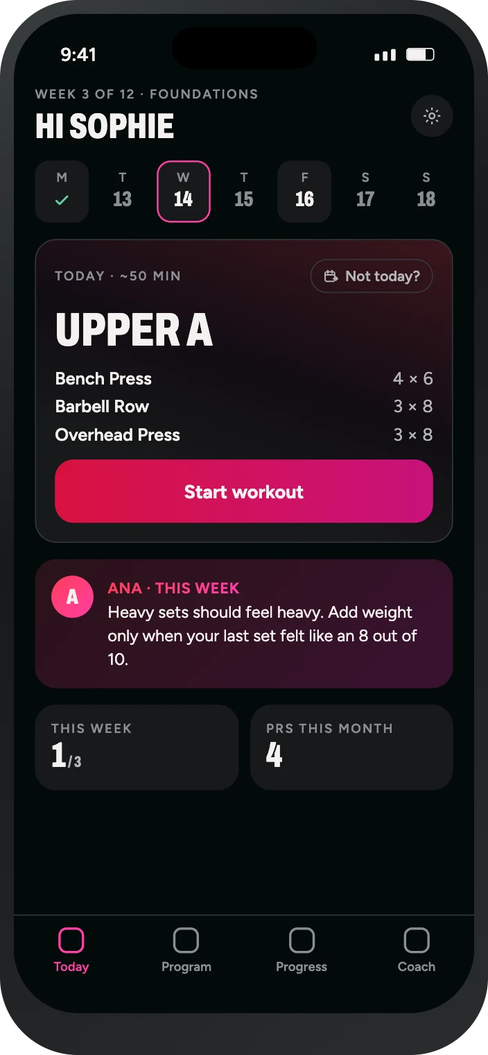 A plan built around your week